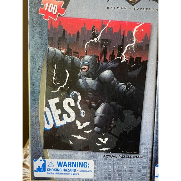 BATMAN V SUPERMAN PUZZLE - 2 Puzzles - NEW - Ultra Foil - 100 Pcs. Each - 15x11 - Picture 3 of 9
